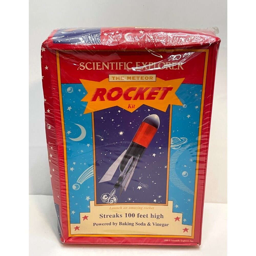 Scientific Explorer Meteor Rocket Kit Science 17" Long Build & Blast 100' High